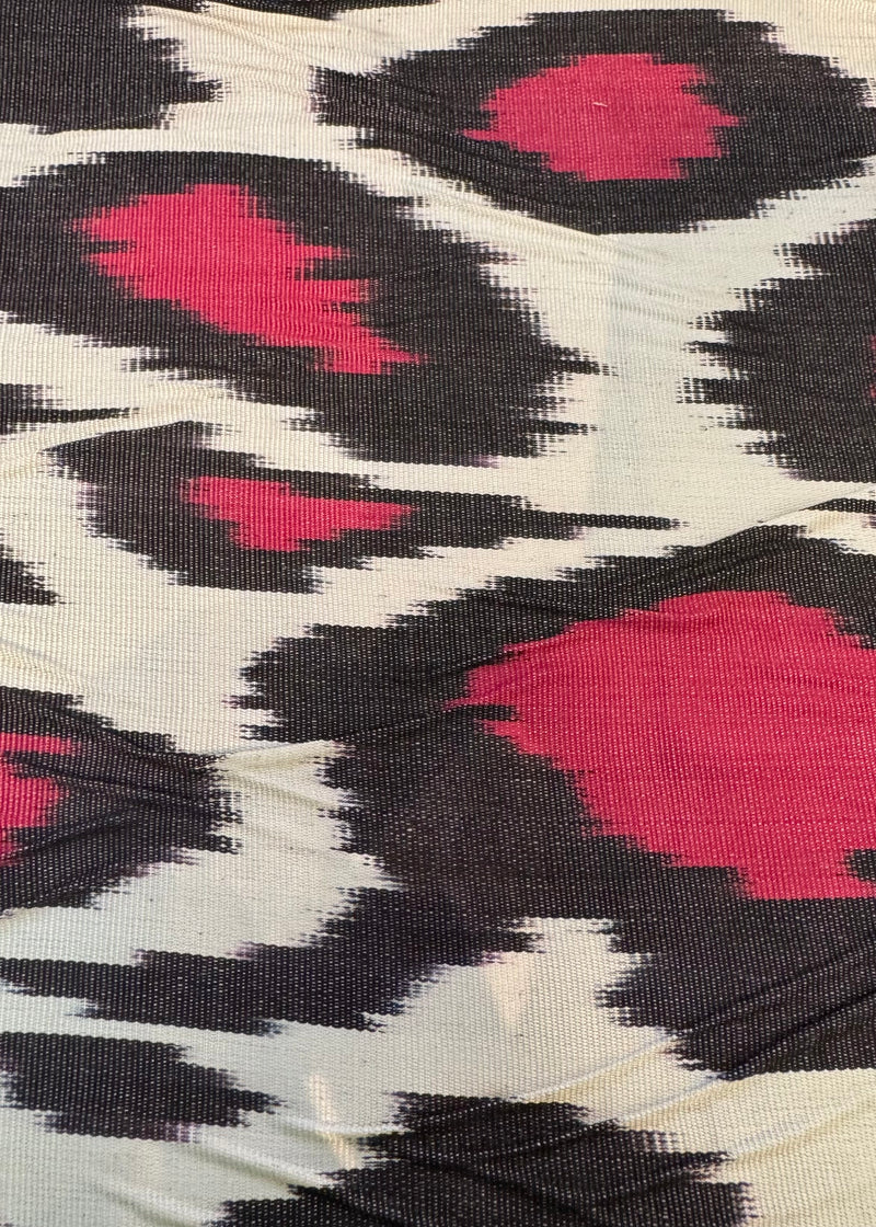 Leopard Red Silk Ikat