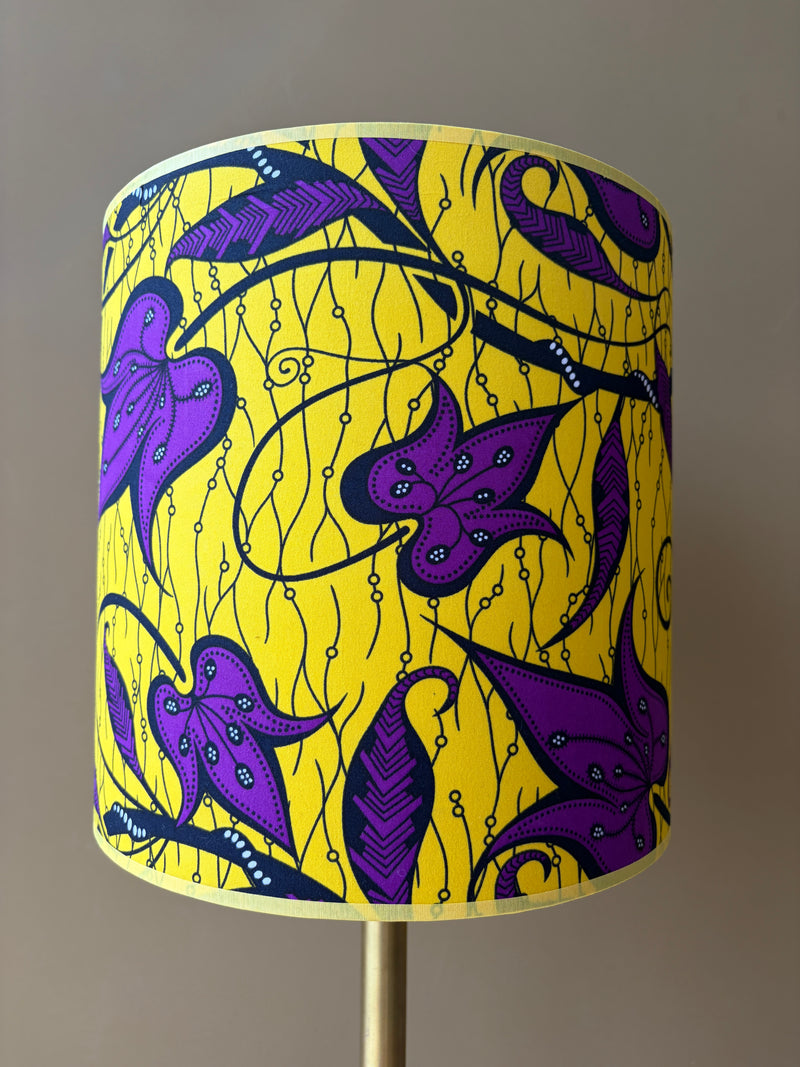 African Wax Purple Leaves on Yellow