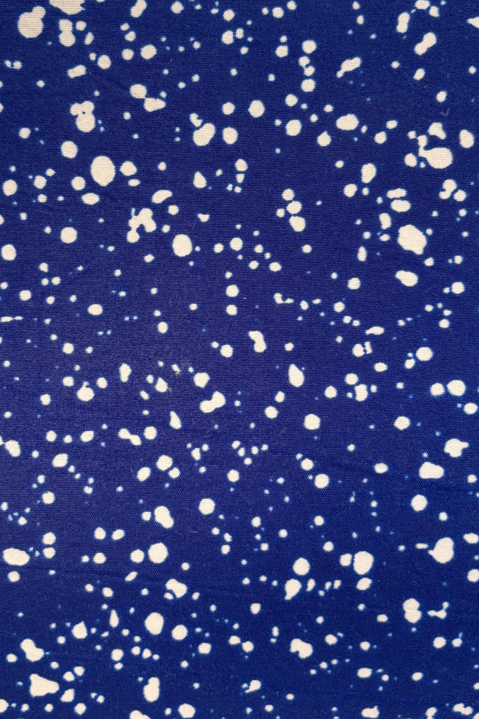 African Wax Kobalt White Speckles
