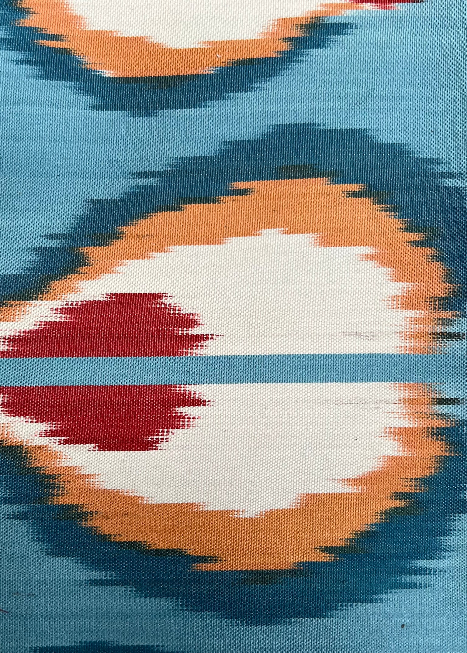 SALE Cushion Blue Avocado - Silk Ikat