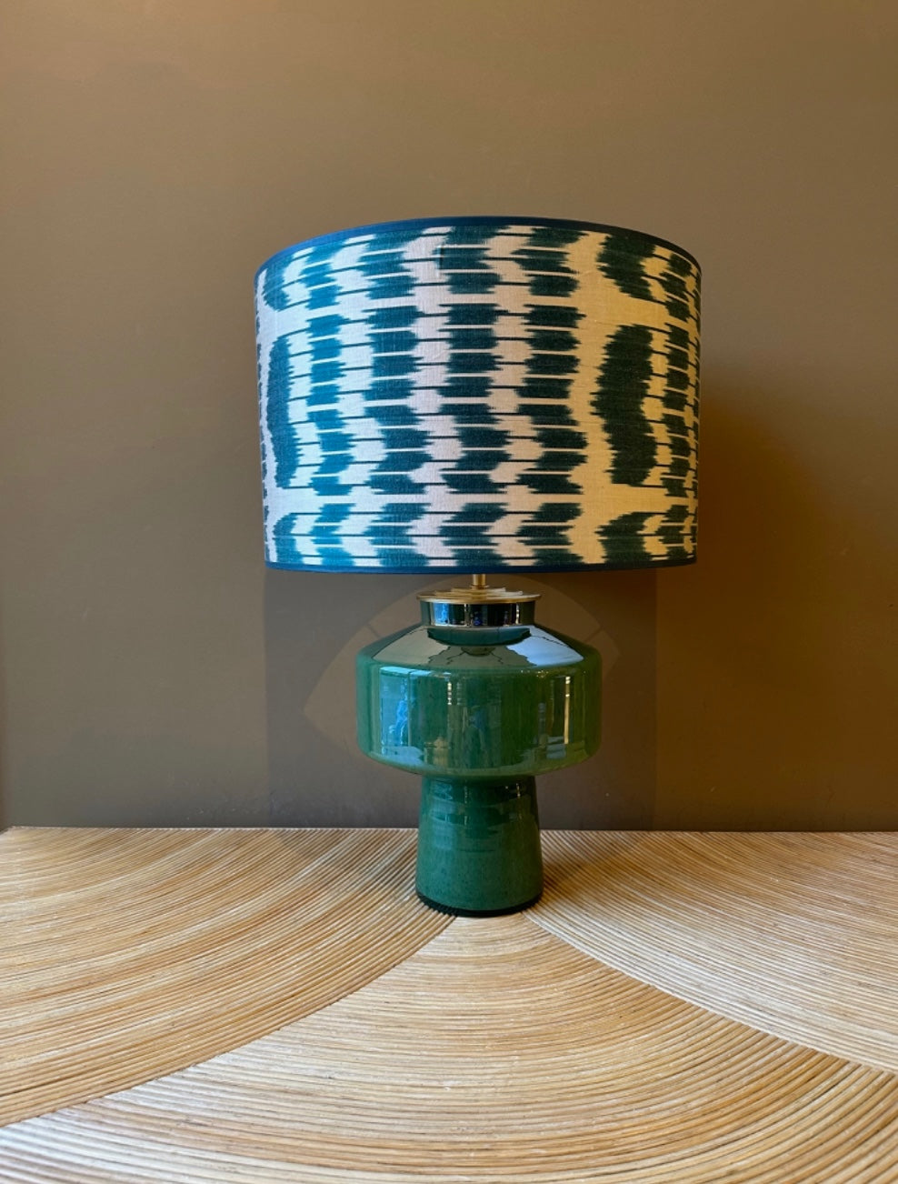 Petrol Grill Silk Ikat