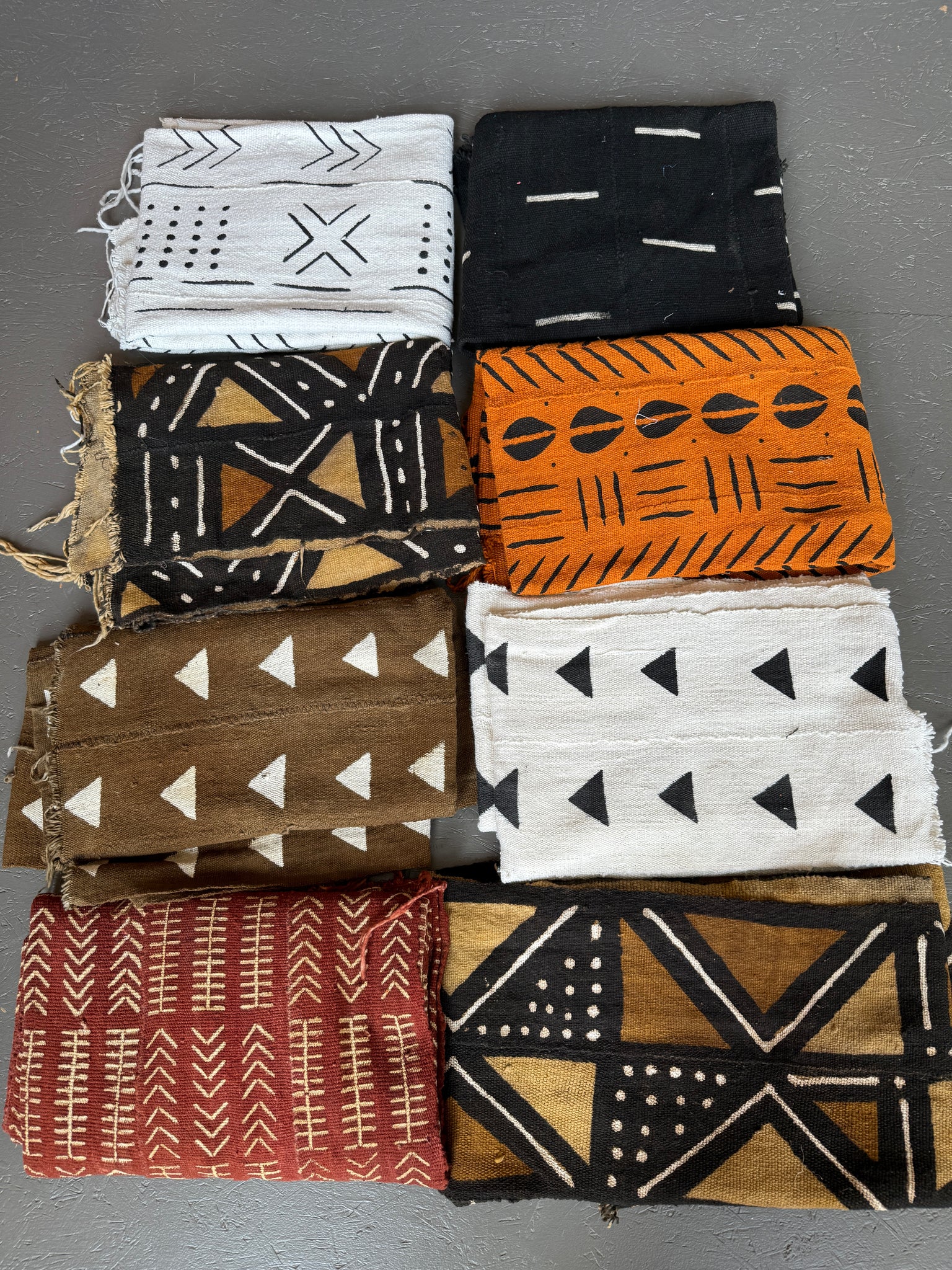 Bogolan Mud Cloth - Different Patterns
