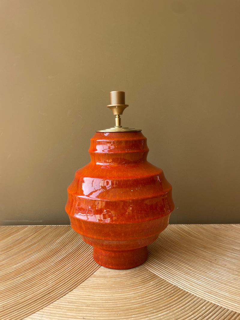 Orange Ceramic Beehive