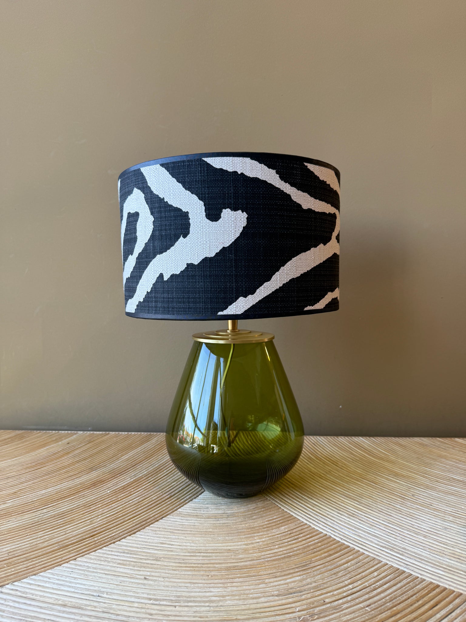 Olive Green Glass