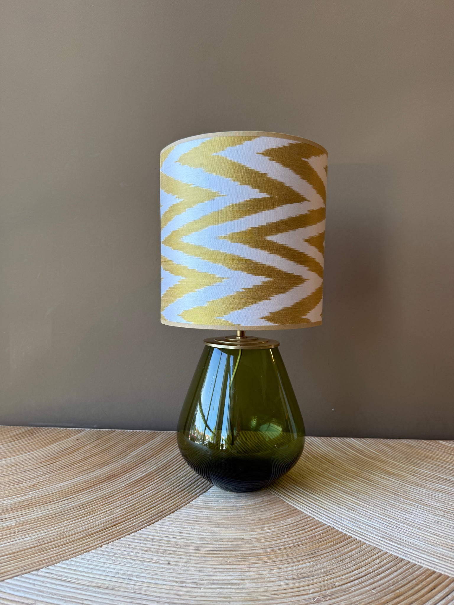 Olive Green Glass