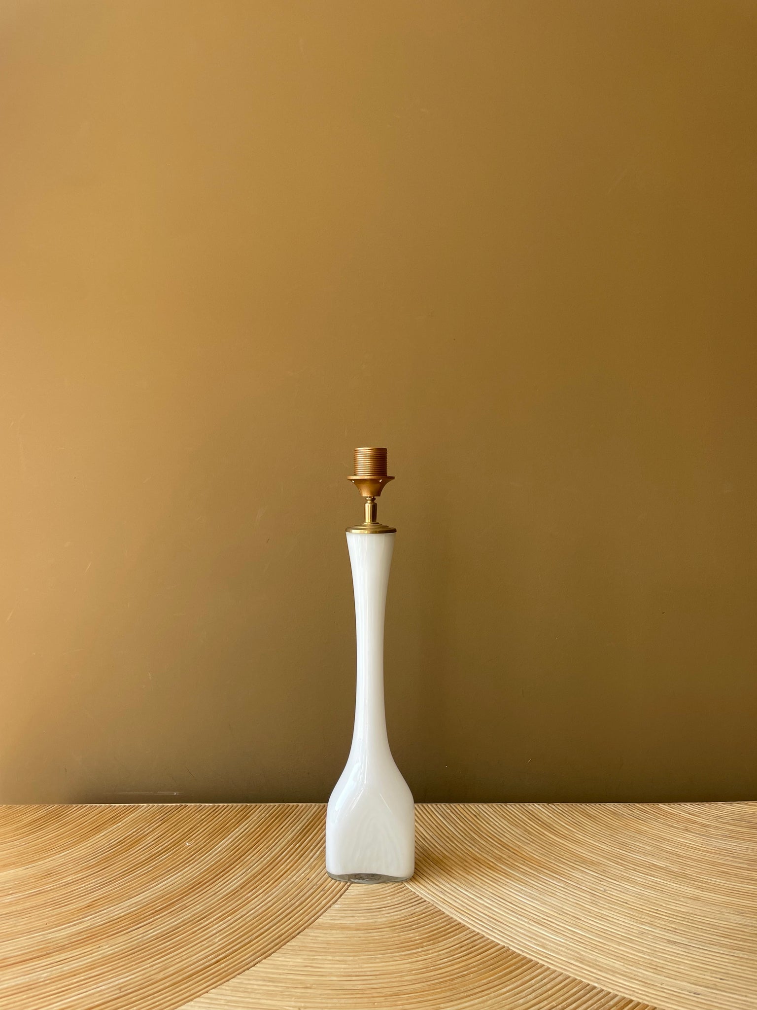 Vintage White Skinny Glass