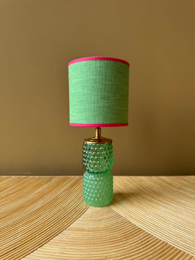 Port-a-table Glass Green Bubbles