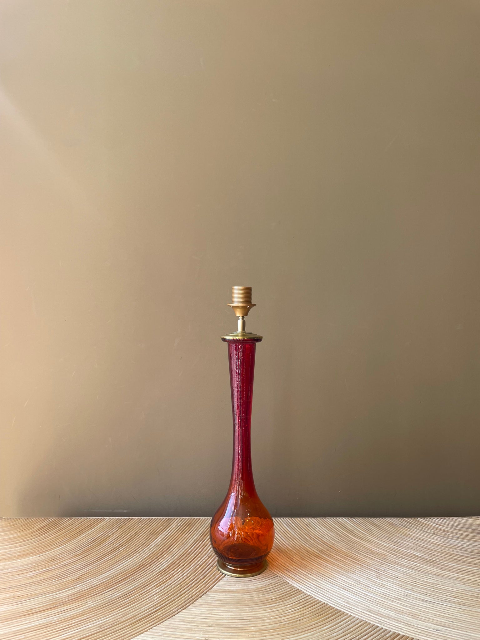 Vintage Brick Red Glass