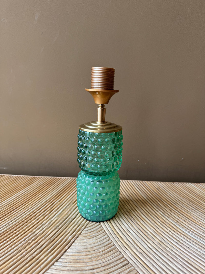 Port-a-table Glass Green Bubbles