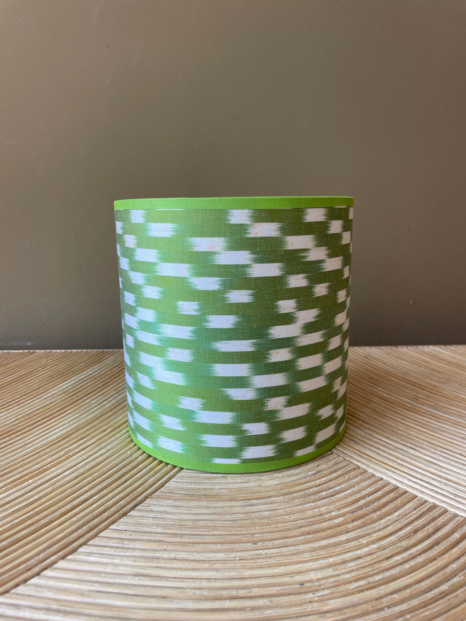 Green Mini Dots Silk Ikat