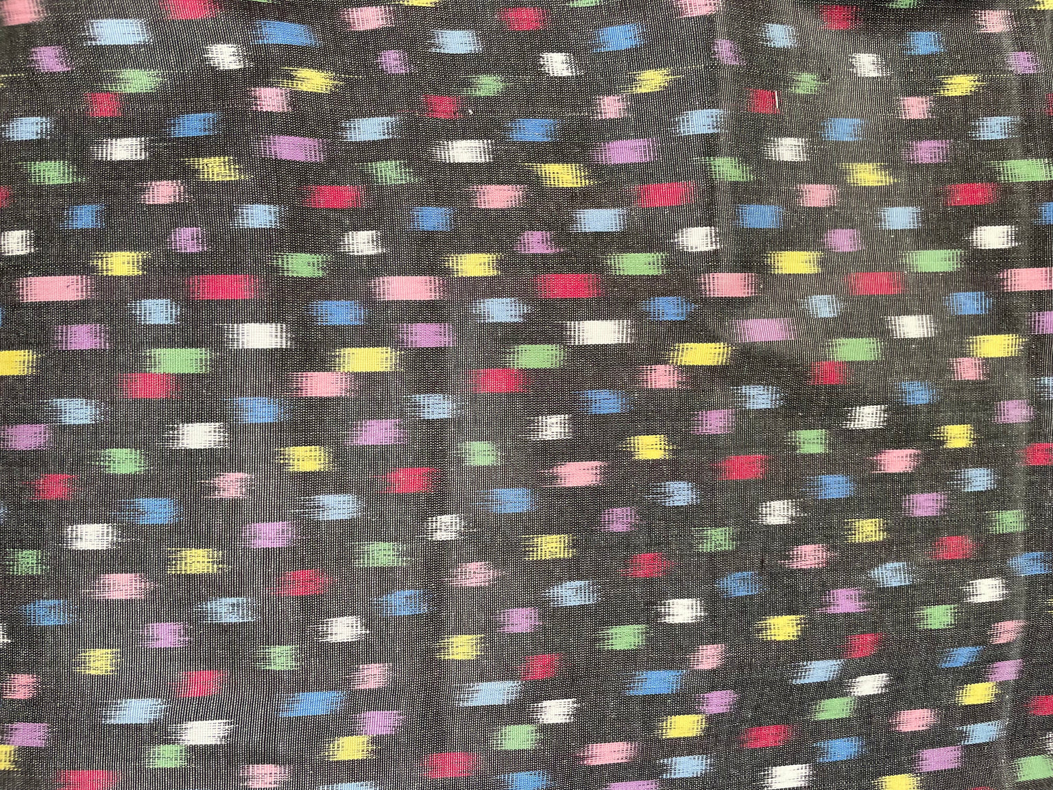 Multicolor Dots Silk Ikat