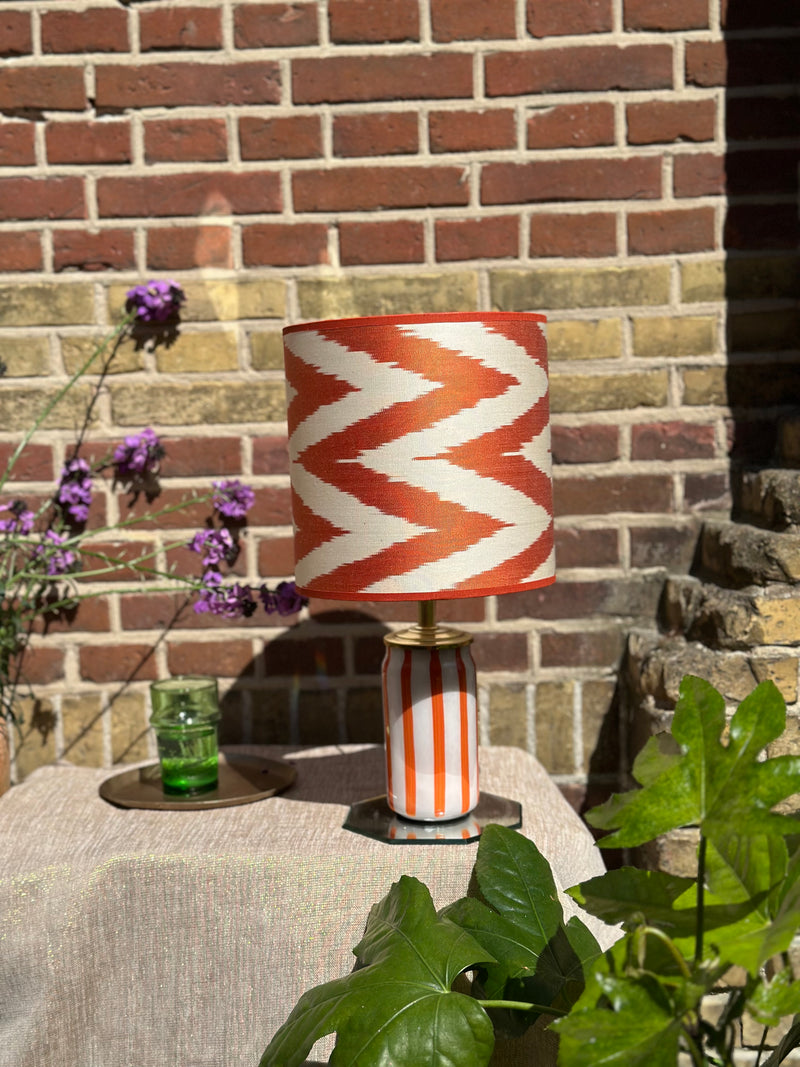 Port-a-table Beach Cup Orange | Orange Zigzag