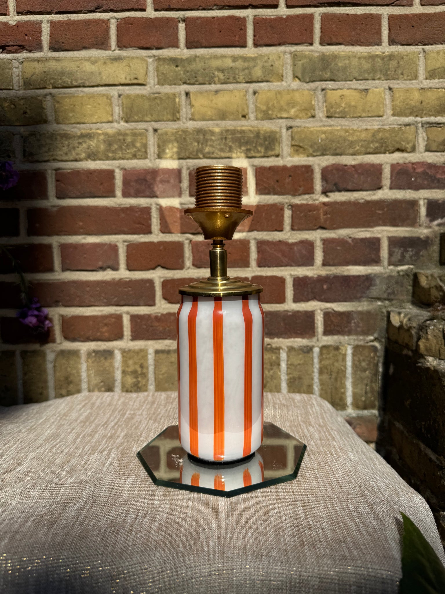 Port-a-table Beach Cup Orange | Orange Zigzag