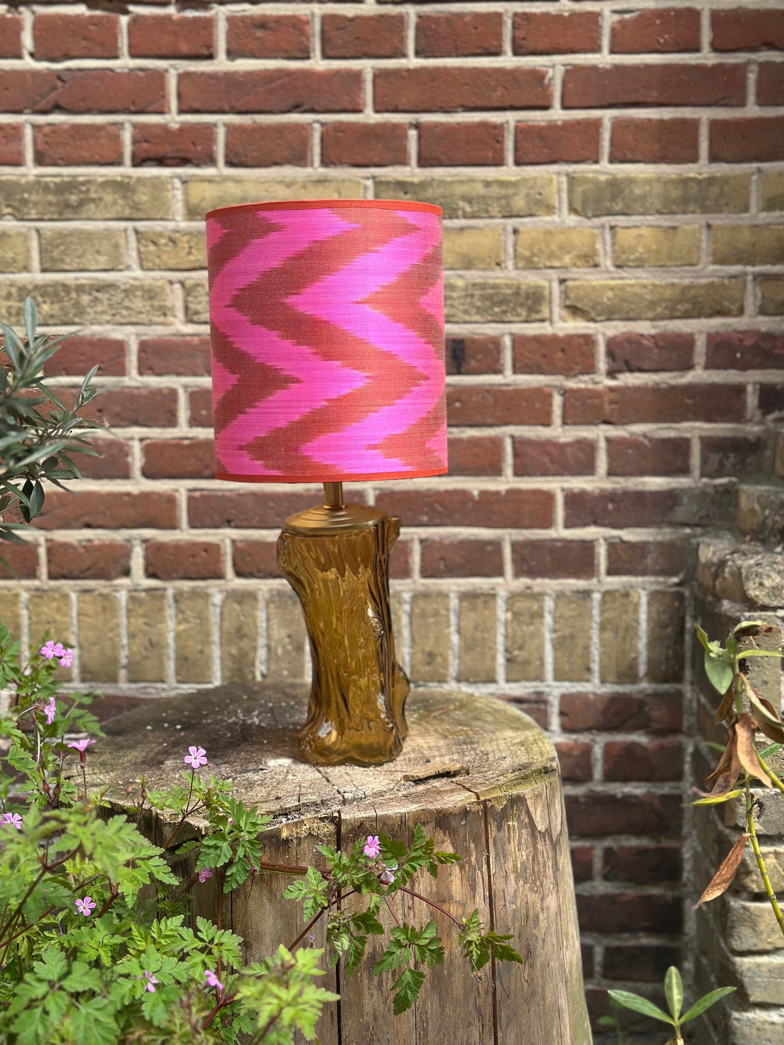 Port-a-table Glass Tree | Terra Pink Zigzag