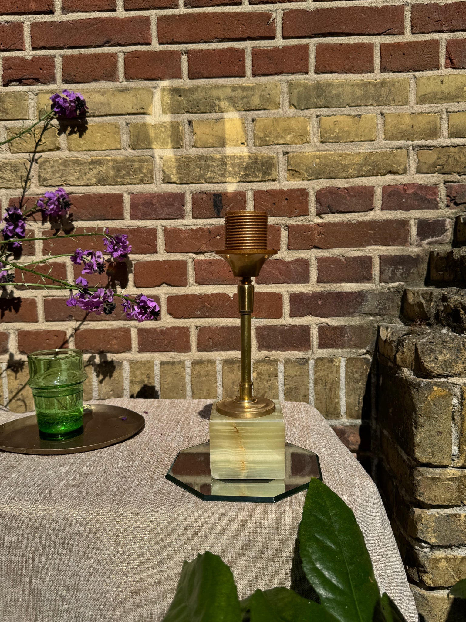 Port-a-table Marble Square | Doupion Gold