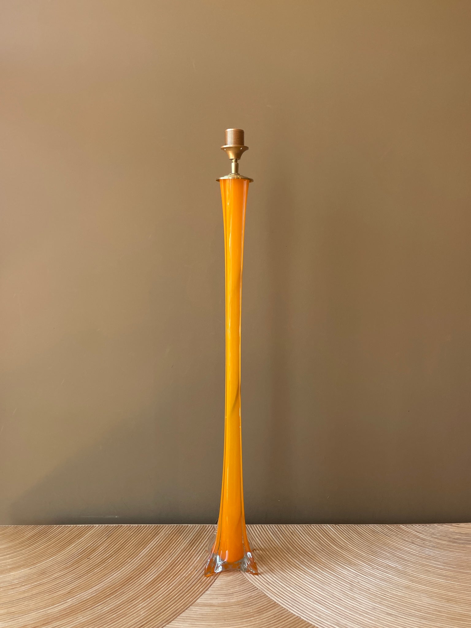 Vintage skinny murano orange