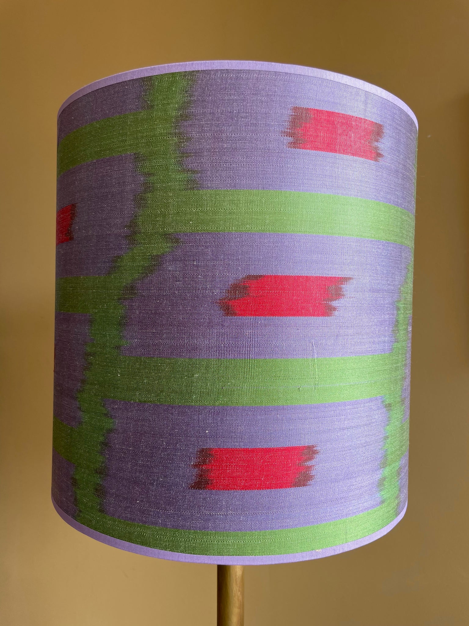 Alladin Purple Green Pink Silk Ikat