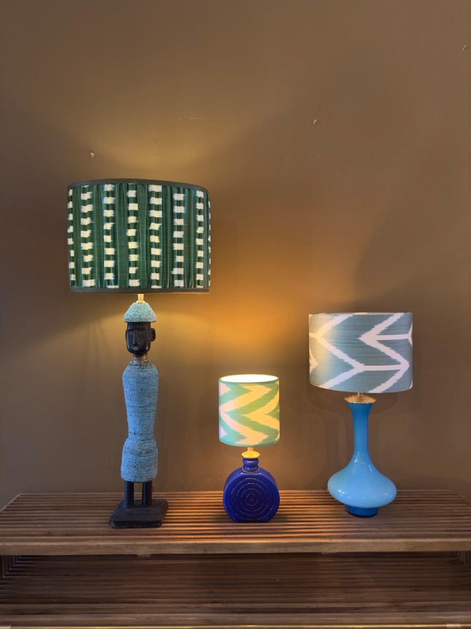 Pleated Shade Green Squares