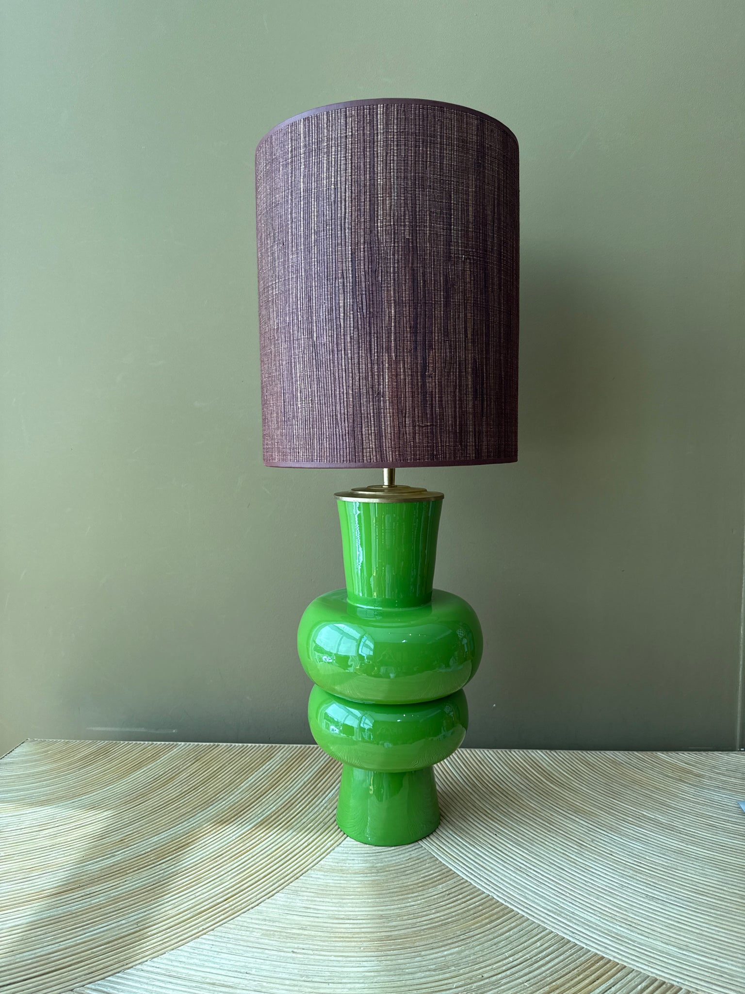 Glossy double hips green L