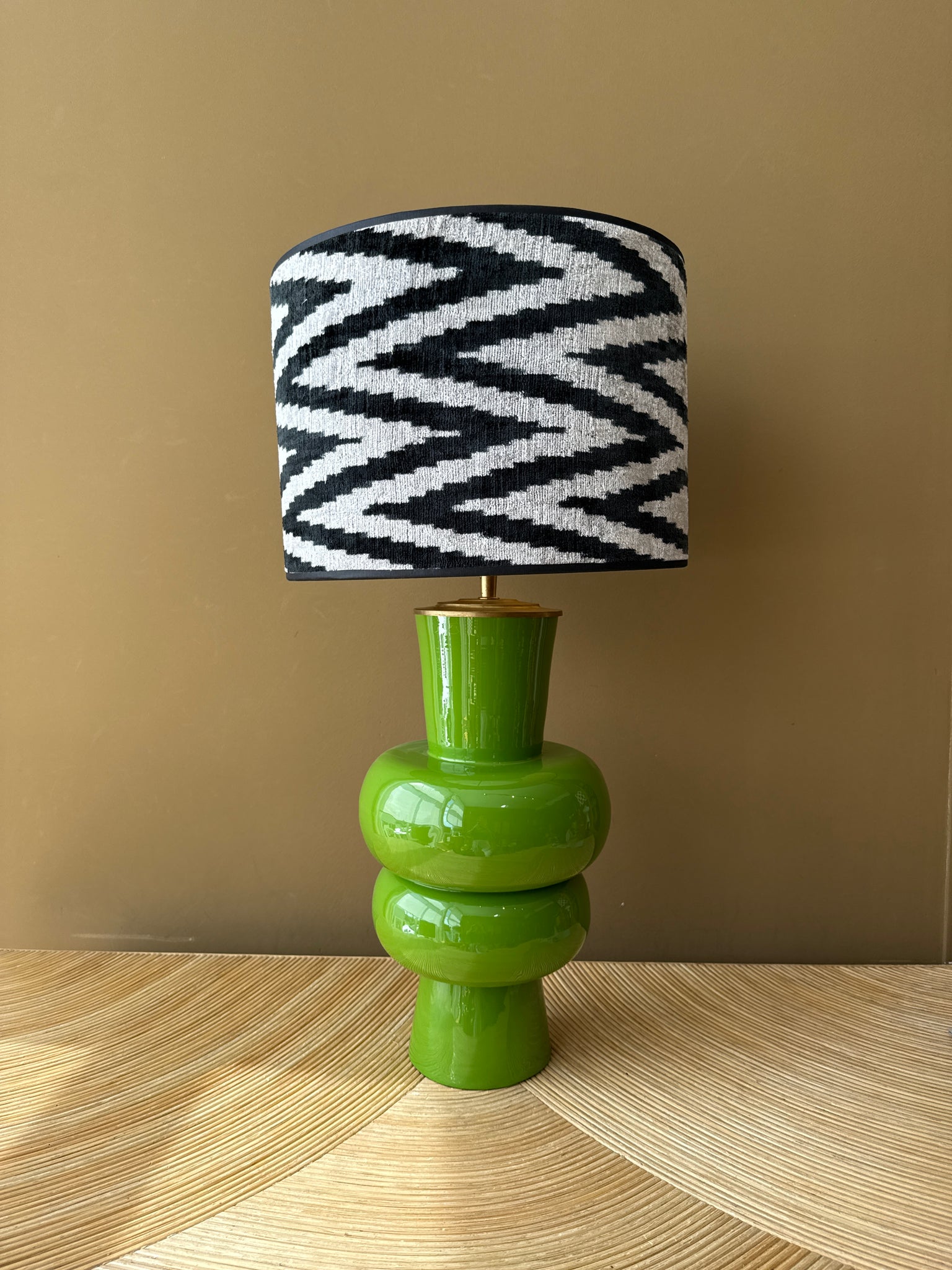 Glossy double hips green L