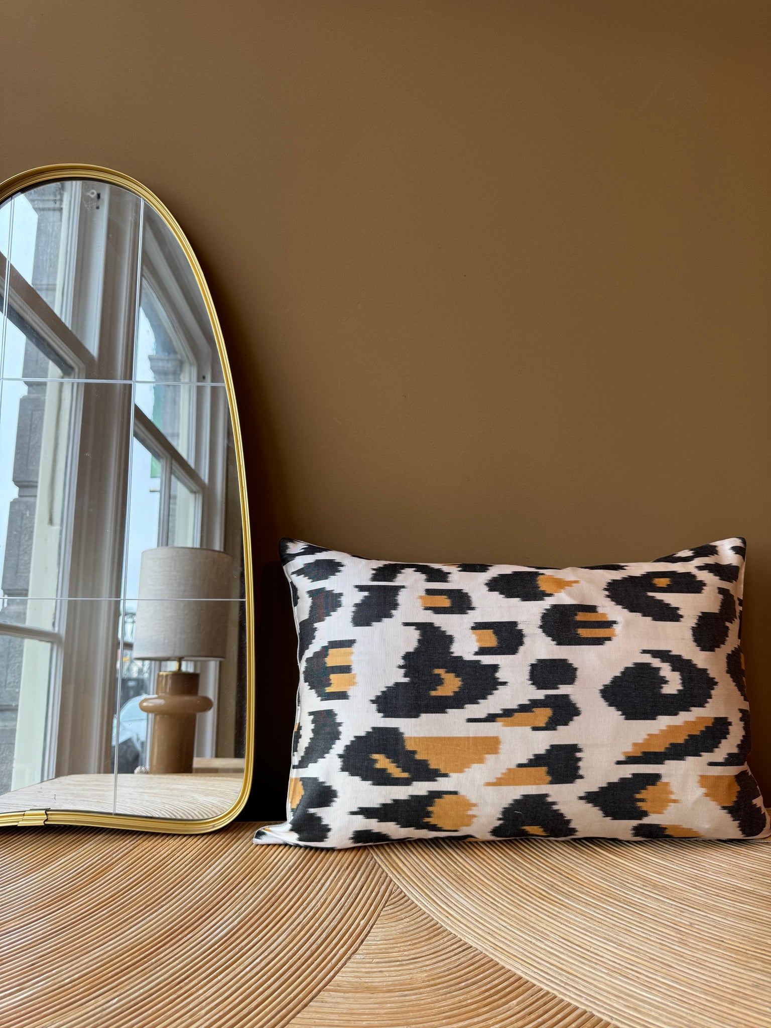 SALE Cushion Silk Leopard - Silk Ikat