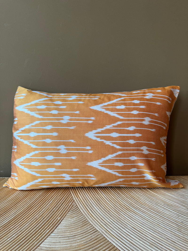 SALE Cushion Orange Grill - Silk Ikat