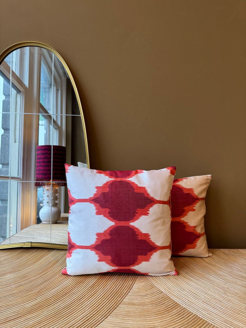 SALE Cushion Pink Souk - Silk Ikat