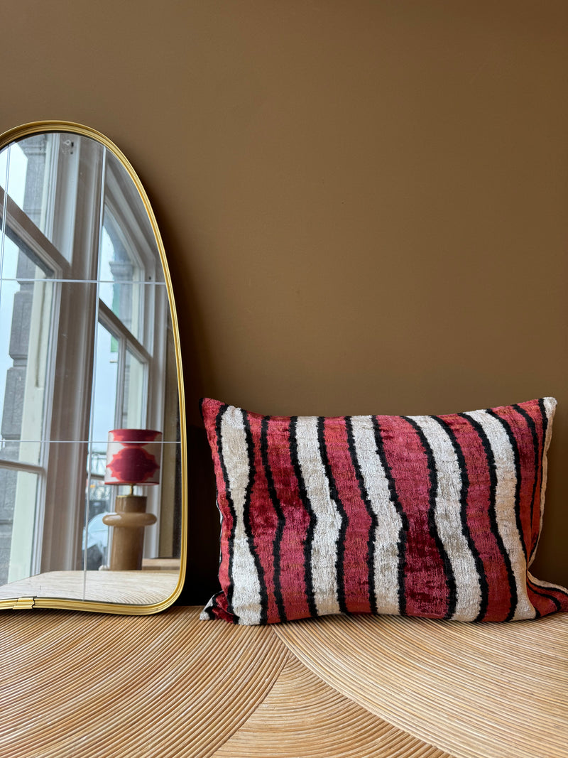 SALE Cushion Velvet Moustache - Velvet Ikat