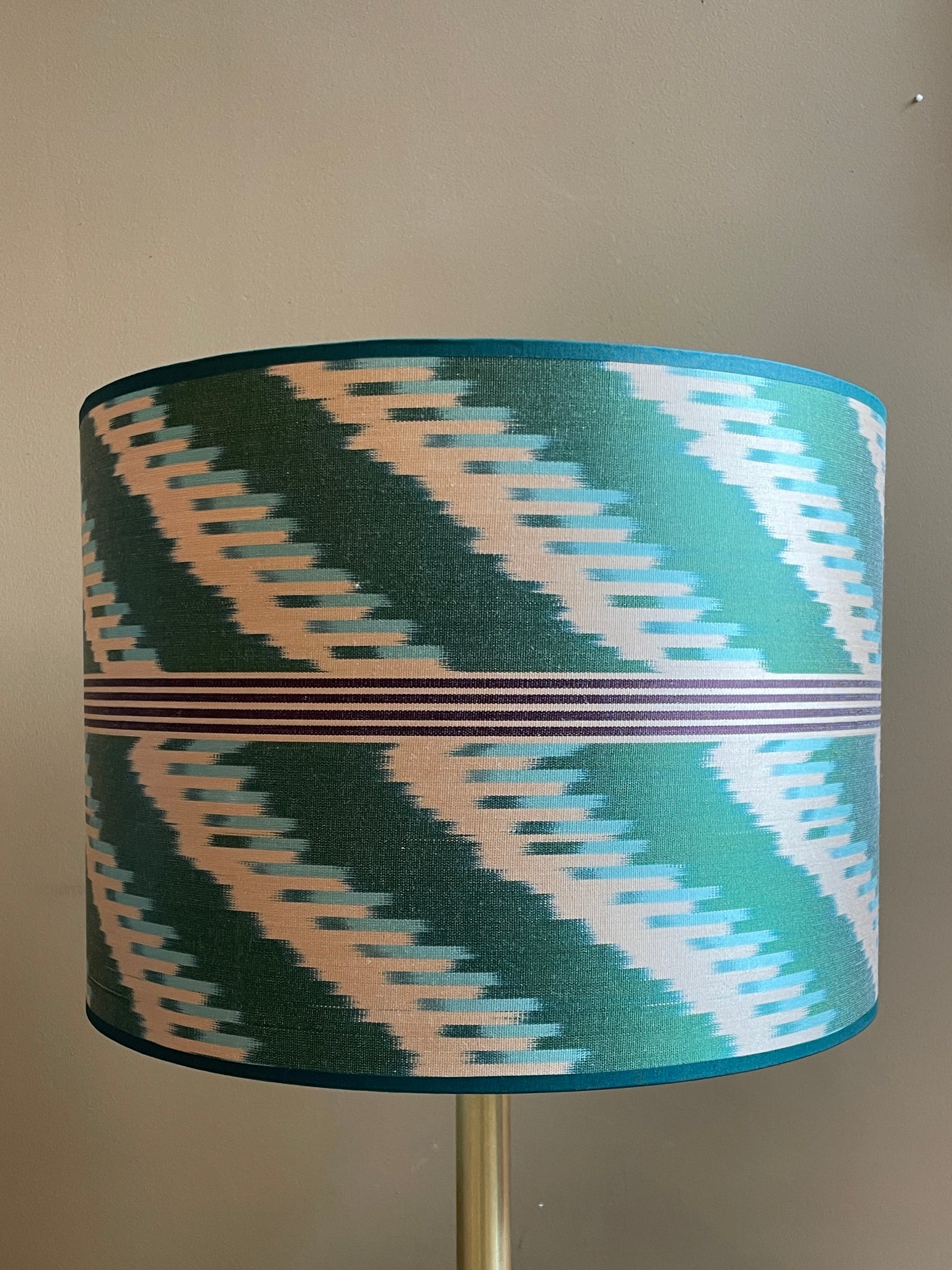 Green Azzurro Silk Ikat
