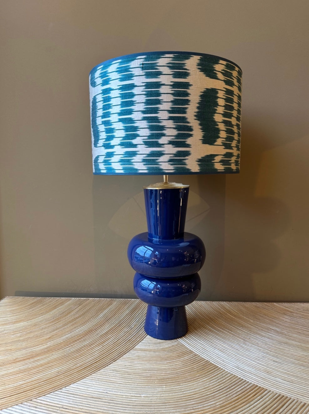 Petrol Grill Silk Ikat