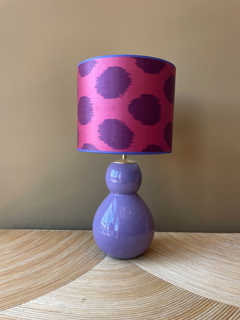 glossy lavender hips 30_purple dots on fuchsia