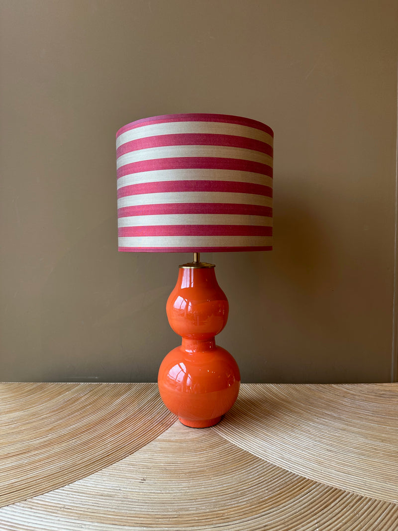 glossy skittle orange 40_silk red stripes