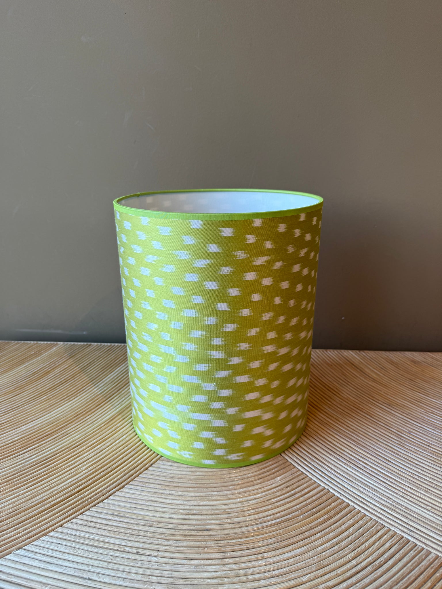 Green Mini Dots Silk Ikat