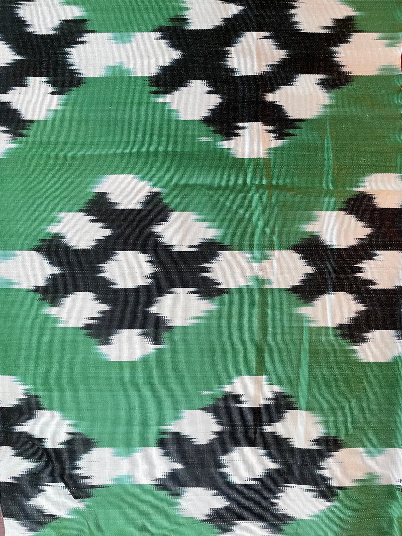 Green Brussels Sprouts Silk Ikat