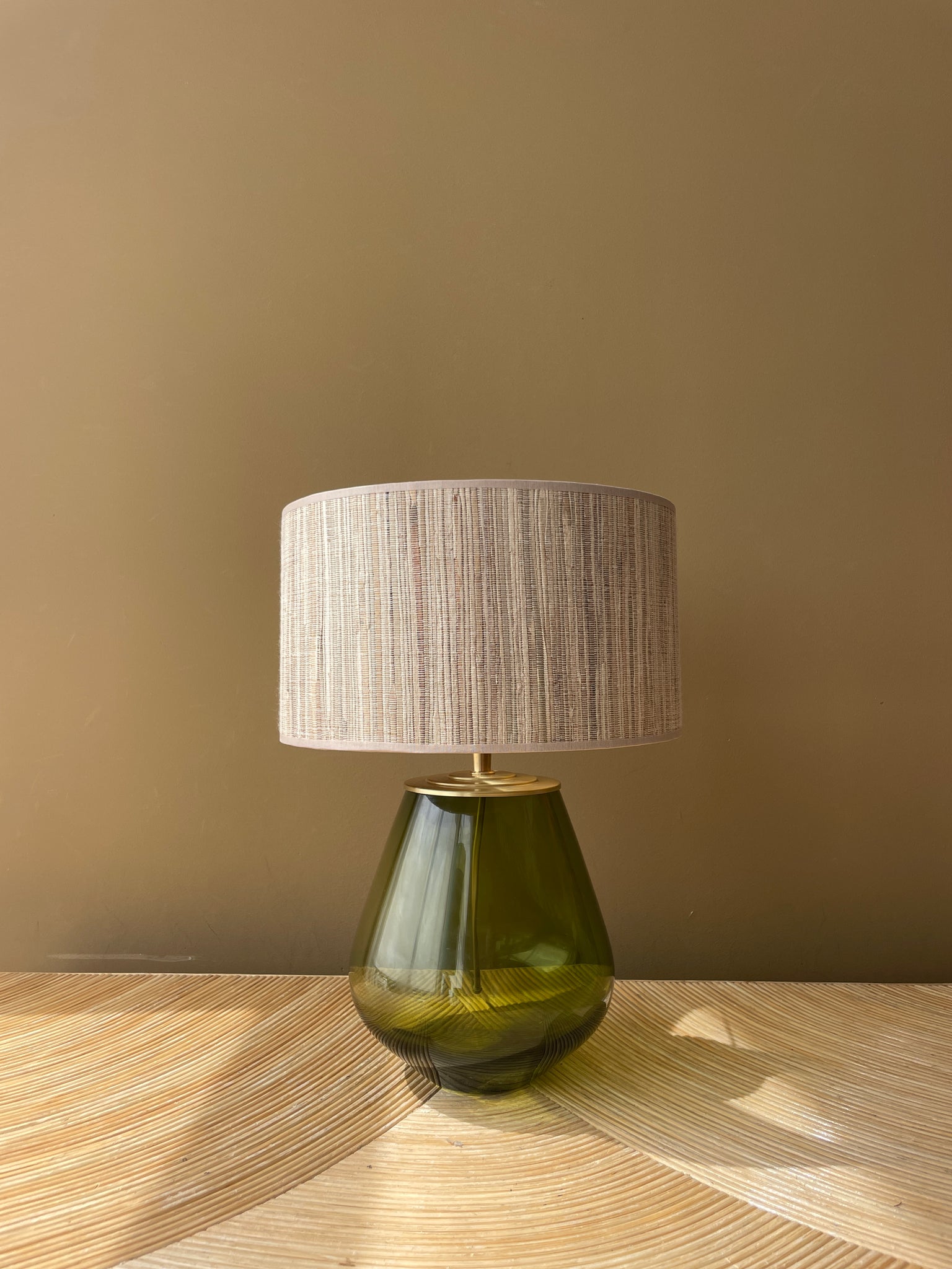 Olive Green Glass