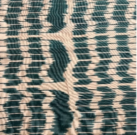 Petrol Grill Silk Ikat