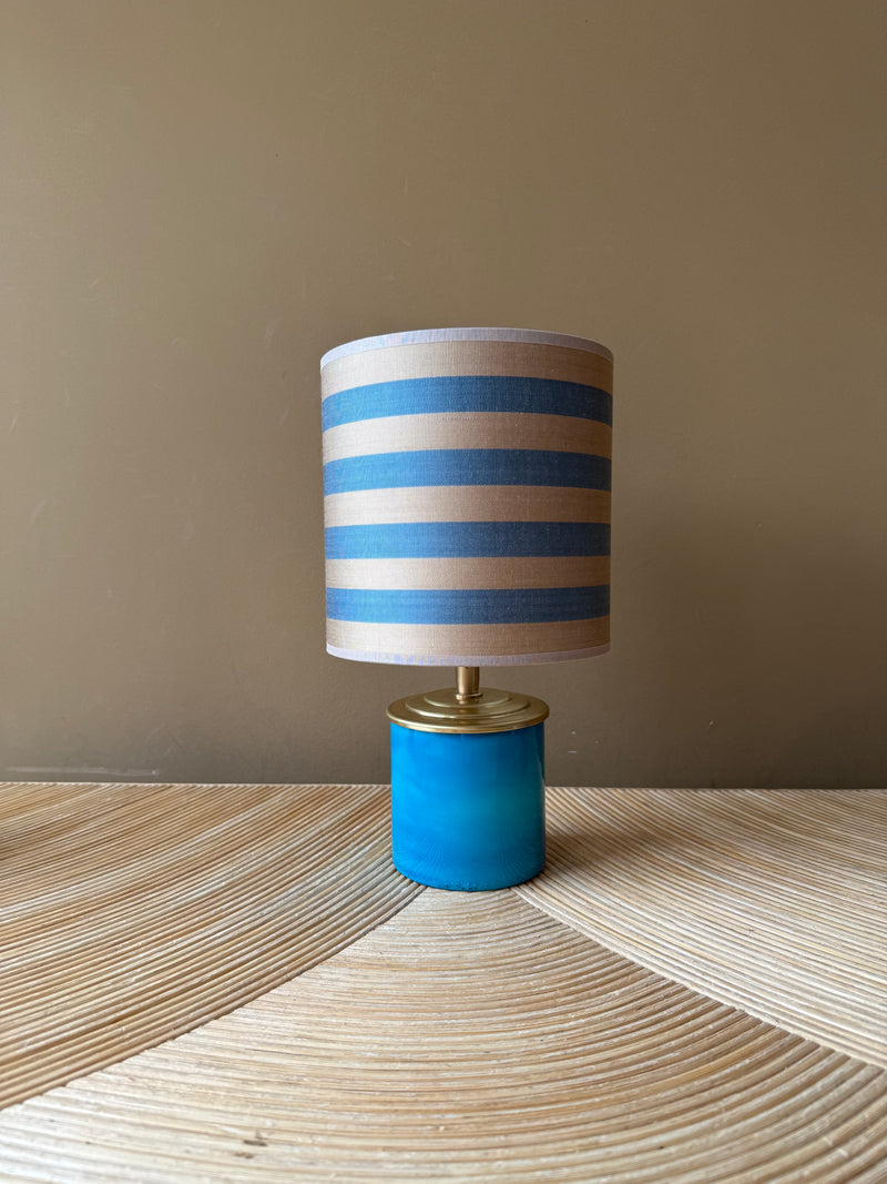 Port-a-table Blue Glass | Blue Beige Stripes