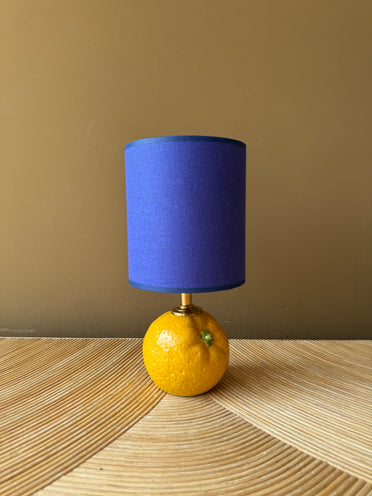 Port-a-table Orange | Bourette Indigo Blue