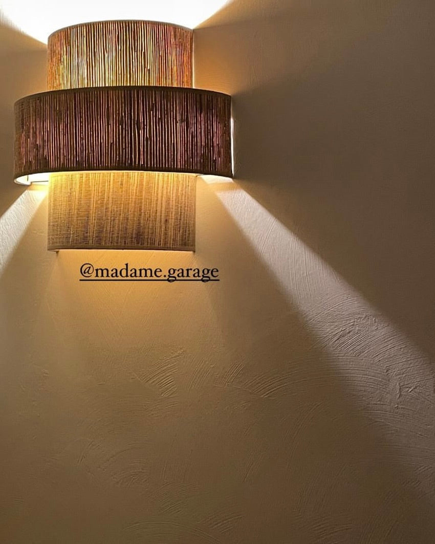 trio wall light coco natural