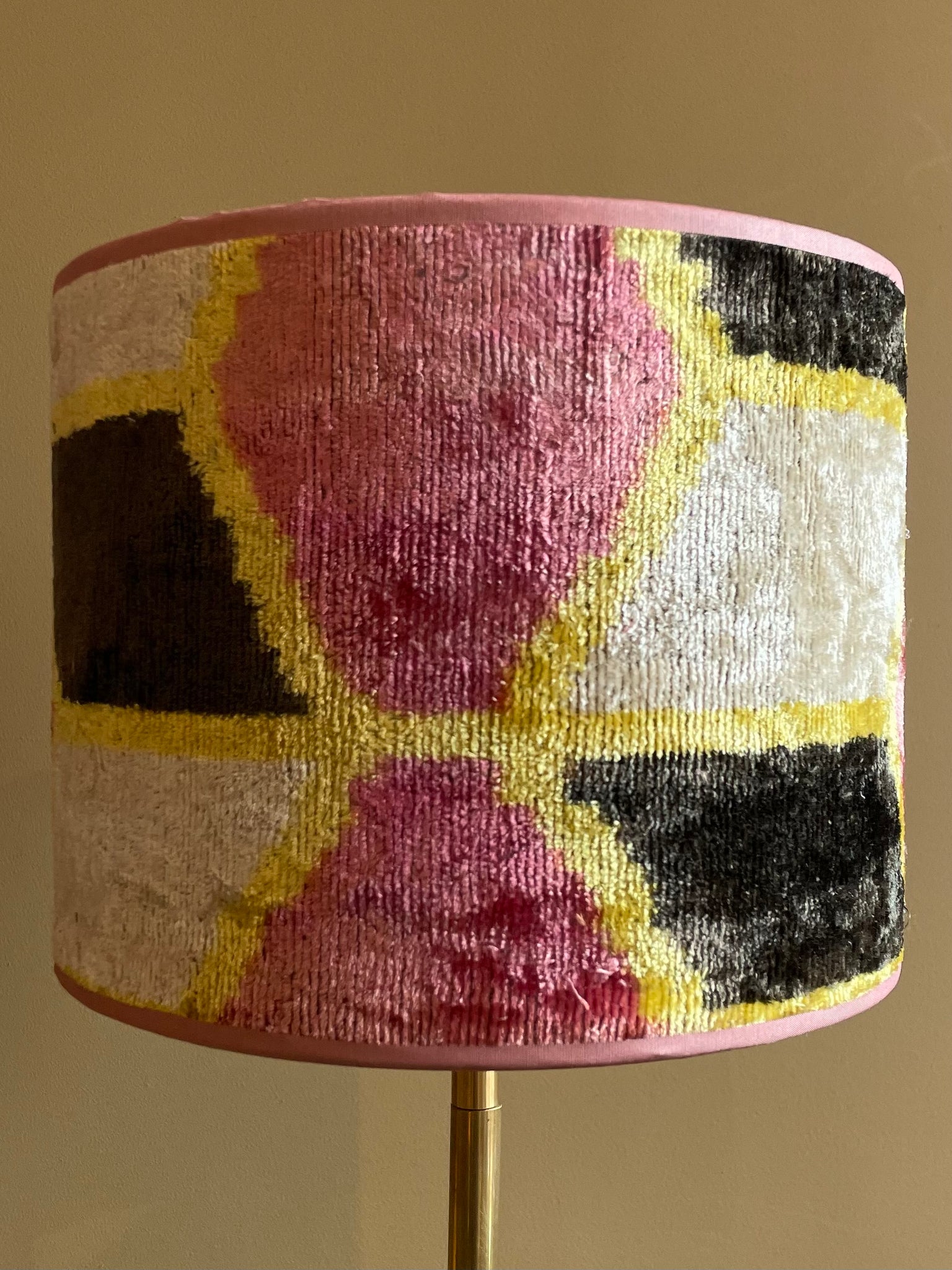 Velvet Rummage Velvet ikat Lampshades | Handmade by Madame Garage