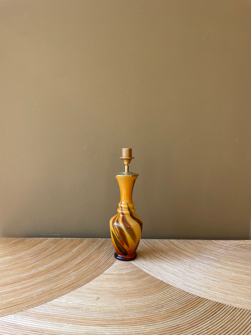 Vintage Brown Murano Swirl