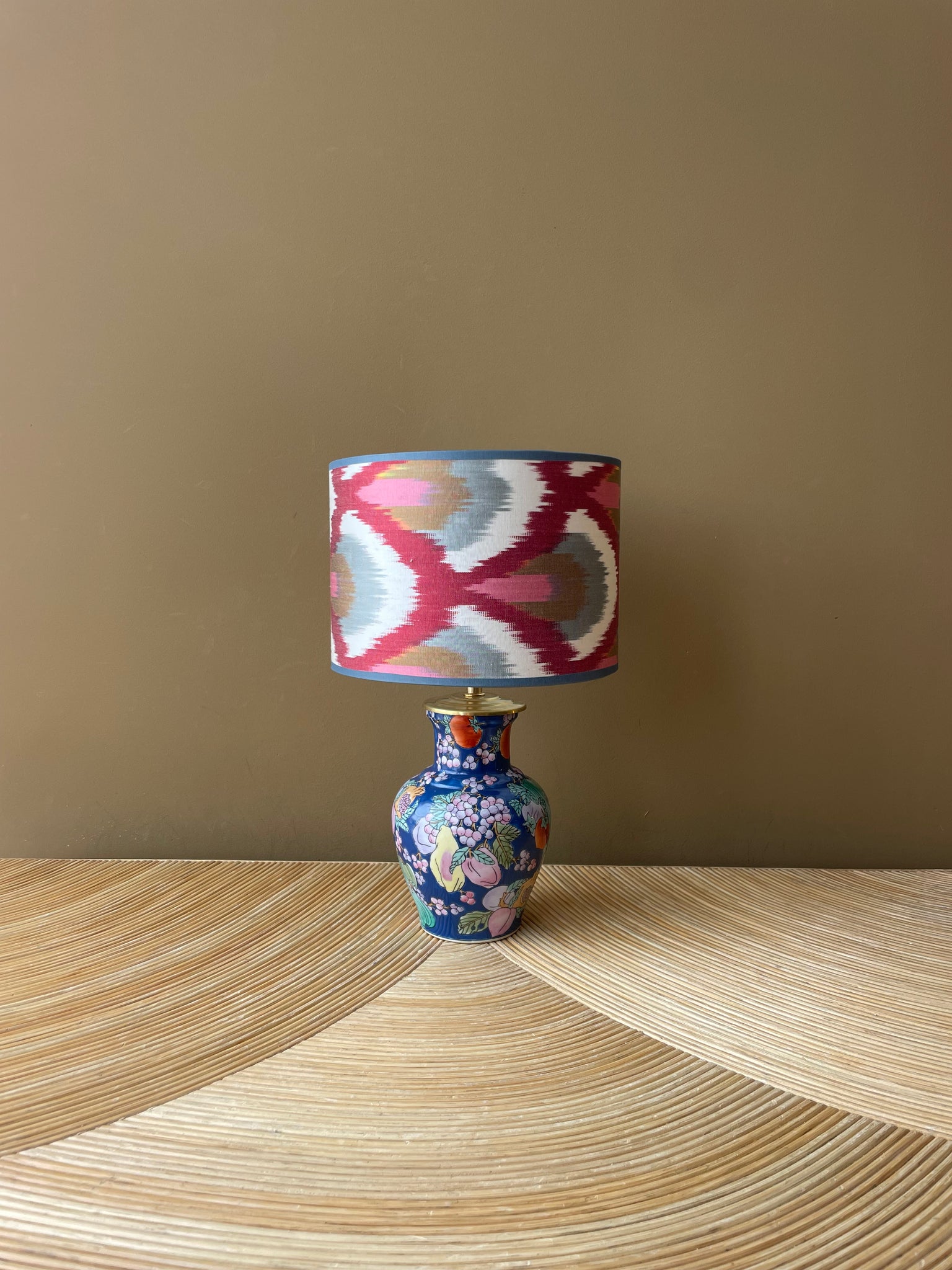 vintage fruits jar_pink peacock