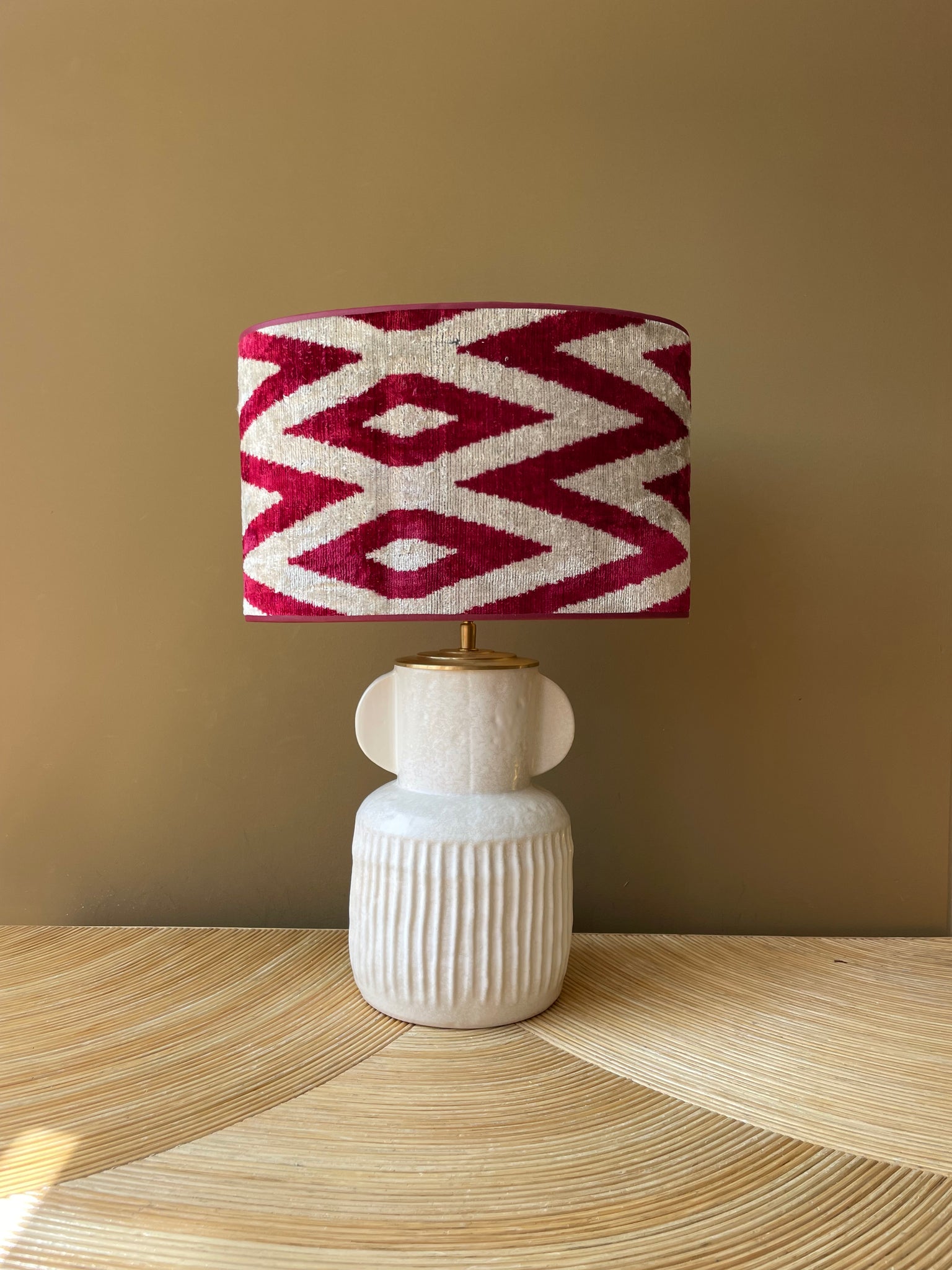 white ribbled ears 35_velvet red wine zigzag
