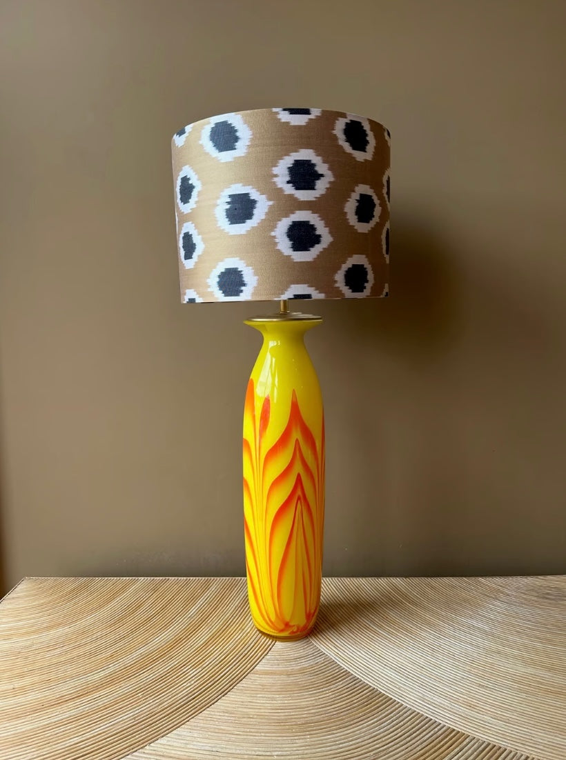 Golden Dots Silk Ikat
